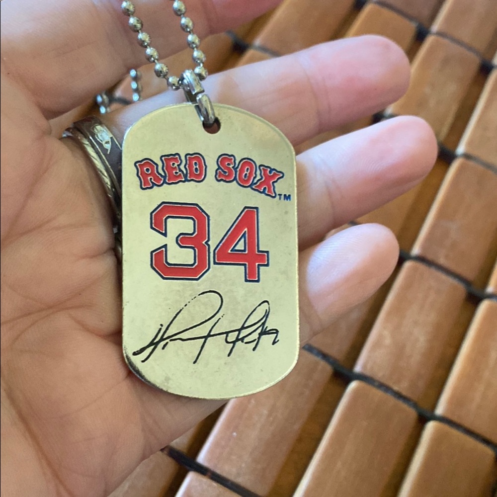 Red Sox David Ortiz 34 Dog Tag Necklace Photo Pendant